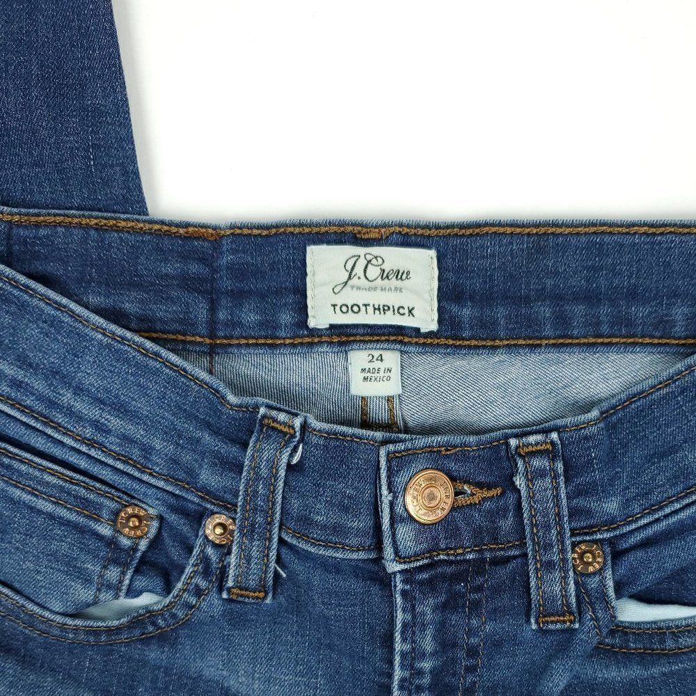 J.Crew Distressed Toothpick Jeans - Picture 7 of 10